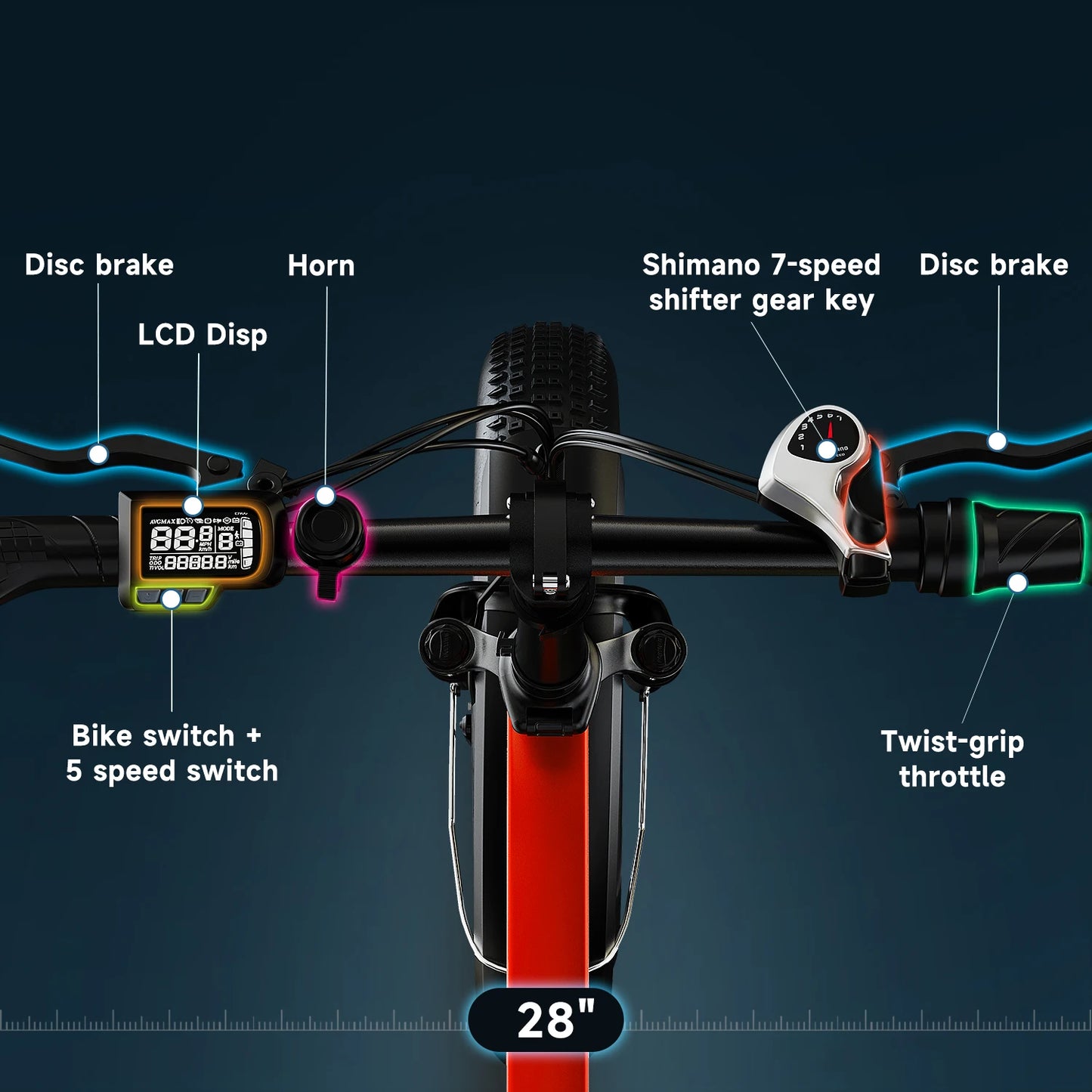 Cybervelo 20" Foldable E-bike, 48V 20AH Removable Battery, 1000W Peak 7-Speed Electric Bike, 30MPH+ 80 Miles City commuter EK4
