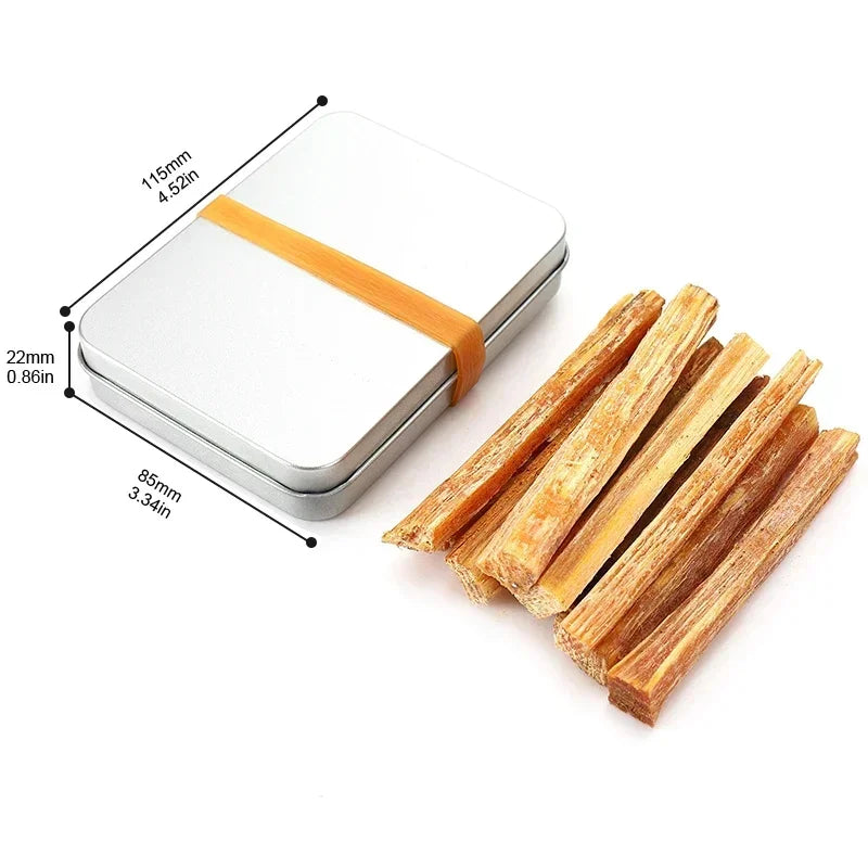 Fatwood Fire Starter Stick Outdoor Fire-making Tools Natural Firestarting Wood Sticks for Camping Hiking Emergency Survival Gear