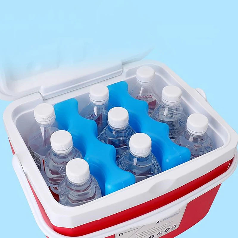 Gel Freezer Ice Blocks Picnic Travel Lunch Reusable Cool Cooler Pack Bag Water Injection Box For FRESH Food Storage