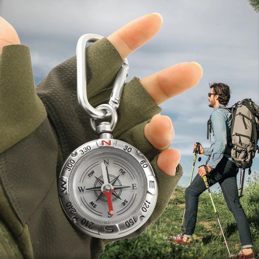 Camping Pocket Compass Waterproof Bushcraft Compass Pointing Type Life Compass Forest Guide Navigation Tools