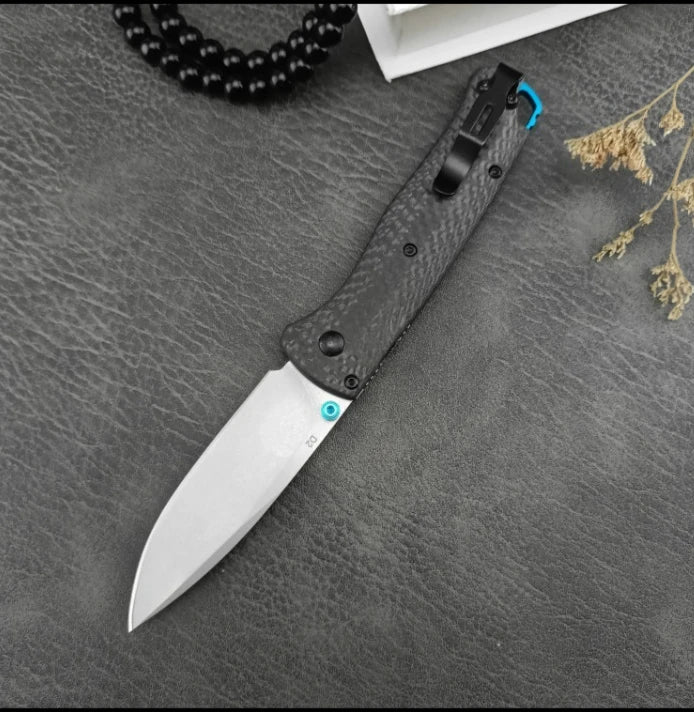 535PEI Transparent Outdoor Folding Knife Wild Camping Convenient Sharp Knife EDC Fruit Pocket knives for outdoor travel
