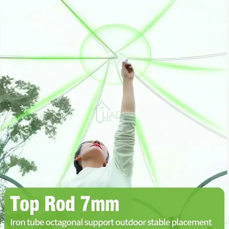 Transparent Camping Tent 4-8 Person Star Dome Tent Portable Spherical Tents 360 Degree Panoramic Window Outdoor Sun Room Tents