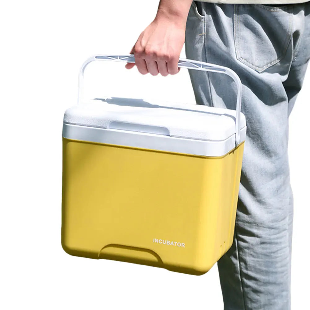 15L Camping Cooler Box Multipurpose Insulated Ice Chest Portable Ice Bucket Outdoor Hard Cooler for BBQ Camping Picnic